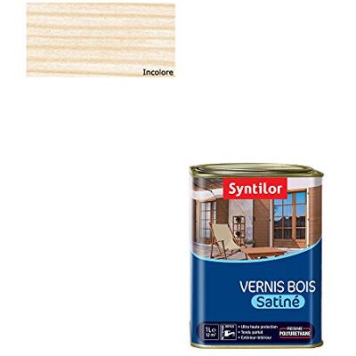 Syntilor Vernis Bois Incolore Satiné 1L - Publicité Syntilor Vernis Bois Incolore Satiné 1L - Publicité