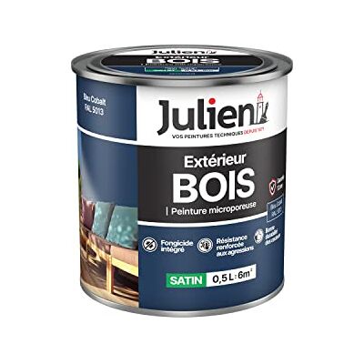 JULIEN - Solvant spécial bois - bleu cobalt RAL 5013 - satin - 0.5L - Paint - Publicité JULIEN - Solvant spécial bois - bleu cobalt RAL 5013 - satin - 0.5L - Paint - Publicité