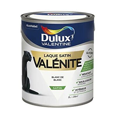 Peinture Satinée Blanche Dulux Valentine - Intérieur - Publicité Peinture Satinée Blanche Dulux Valentine - Intérieur - Publicité