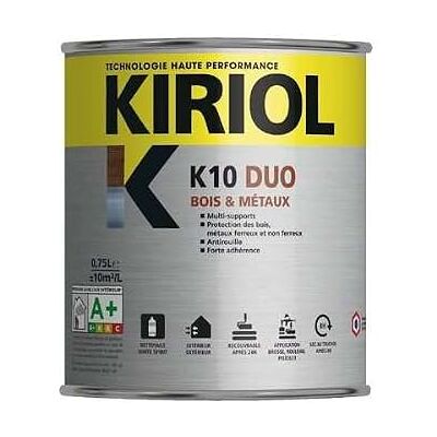 Kiriol K10 Duo Peinture Antirouille Gris Anthracite - Peinture - Publicité Kiriol K10 Duo Peinture Antirouille Gris Anthracite - Peinture - Publicité
