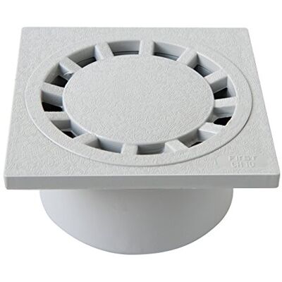 FIRST PLAST - CHPVC10G - Gris - 100x100 mm - Siphon de drainage - Publicité FIRST PLAST - CHPVC10G - Gris - 100x100 mm - Siphon de drainage - Publicité