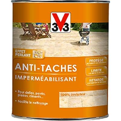 V33 Imperméabilisant anti-taches, Incolore 0,75L - Publicité V33 Imperméabilisant anti-taches, Incolore 0,75L - Publicité