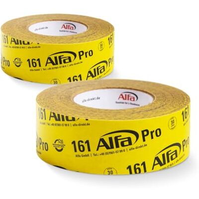 Alfa 161 Pro» Ruban adhésif en papier haute performance, 2 pièces, 60 mm x 40 m, ultra fixant à usage intérieur - Publicité Alfa 161 Pro» Ruban adhésif en papier haute performance, 2 pièces, 60 mm x 40 m, ultra fixant à usage intérieur - Publicité