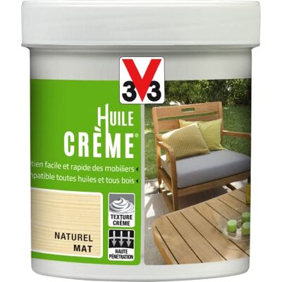 V33 Huile crème pour mobiliers, Naturel 0,5L - Publicité V33 Huile crème pour mobiliers, Naturel 0,5L - Publicité