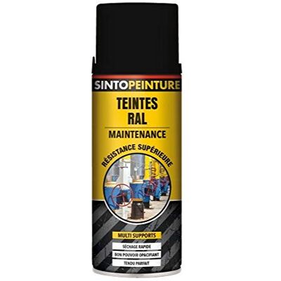 SINTO Noir 400ml Peinture Antirouille en Spray - Peinture en Aérosol - Publicité SINTO Noir 400ml Peinture Antirouille en Spray - Peinture en Aérosol - Publicité