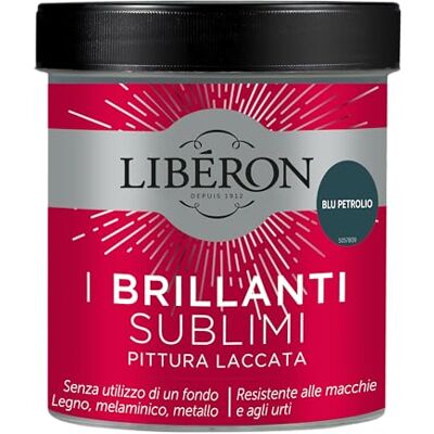 Libéron Les Brillants Sublimes Peinture Laquée Bleu Pétrole 0.5 L - Publicité Libéron Les Brillants Sublimes Peinture Laquée Bleu Pétrole 0.5 L - Publicité