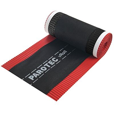 Parotec Bande de faîtage de ventilation de qualité supérieure Rouleau de faîtage aluminium + non-tissé 240 mm x 5 m (cerise) - Publicité Parotec Bande de faîtage de ventilation de qualité supérieure Rouleau de faîtage aluminium + non-tissé 240 mm x 5 m (cerise) - Publicité