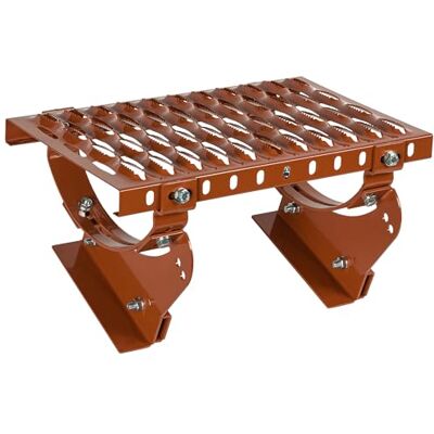 Parotec Marche d'accès sur toit Marche de toit 40 cm Complet pour joint debout double pli tôle (RAL 8004 Rouge Brique) - Publicité Parotec Marche d'accès sur toit Marche de toit 40 cm Complet pour joint debout double pli tôle (RAL 8004 Rouge Brique) - Publicité