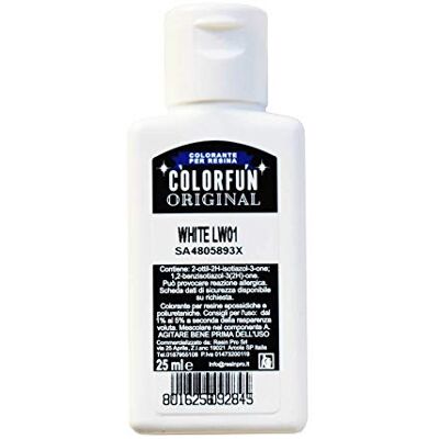 Resin Pro 25 ml Color Fun Colorant Liquide Blanc Brillante, Pigment Liquide Colorant pour résine époxy transparente, idéale pour les arts, les loisirs et le bricolage - Publicité Resin Pro 25 ml Color Fun Colorant Liquide Blanc Brillante, Pigment Liquide Colorant pour résine époxy transparente, idéale pour les arts, les loisirs et le bricolage - Publicité