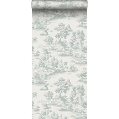 Sanders & Sanders papier peint toile de jouy bleu clair 53 cm x 10 m - Publicité Sanders & Sanders papier peint toile de jouy bleu clair 53 cm x 10 m - Publicité