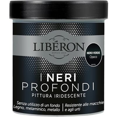 Libéron Les Noirs Profonds Peinture Irisée Noir Vert Mat 0,5 L - Publicité Libéron Les Noirs Profonds Peinture Irisée Noir Vert Mat 0,5 L - Publicité