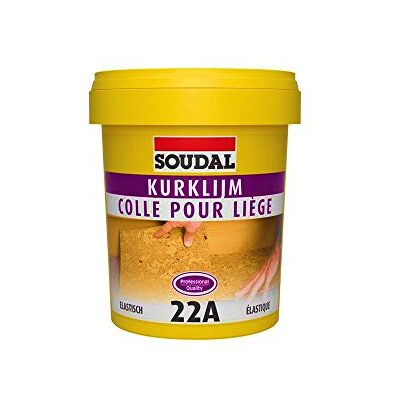 Soudal Colle pour liège, 22 A, 1 kg Pour panneaux et planchers de liège sur mur et sol Convient au chauffage par le sol - Publicité Soudal Colle pour liège, 22 A, 1 kg Pour panneaux et planchers de liège sur mur et sol Convient au chauffage par le sol - Publicité