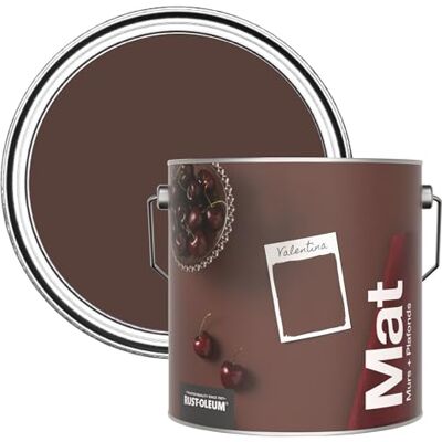 Rust-Oleum Peinture Mate Murs et Plafonds Rouge Valentina 2,5L - Publicité Rust-Oleum Peinture Mate Murs et Plafonds Rouge Valentina 2,5L - Publicité