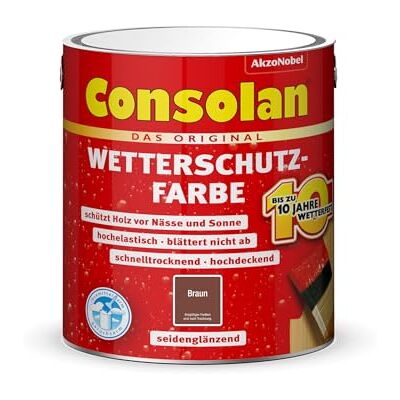 AkzoNobel - Consolan Wetterschutzfarbe - Bois Marron - Satiné - Peinture - Publicité AkzoNobel - Consolan Wetterschutzfarbe - Bois Marron - Satiné - Peinture - Publicité