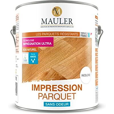 MAULER Impression Parquet 2,5L Incolore Sans Odeur Durcit et Renforce Le Bois de Vos Parquets, Planchers et Escaliers - Publicité MAULER Impression Parquet 2,5L Incolore Sans Odeur Durcit et Renforce Le Bois de Vos Parquets, Planchers et Escaliers - Publicité