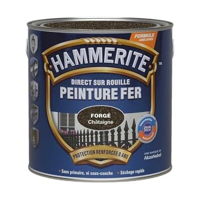 HAMMERITE - Direct sur rouille forgé - Chestnut - Peinture - Publicité HAMMERITE - Direct sur rouille forgé - Chestnut - Peinture - Publicité