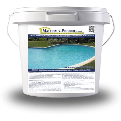 MATPRO Enduit Étanche Piscine, Bassin, Réservoir, Fondation, Mur, Cave Imperméabilisation Surface Interne/Externe Apte Sous Carrelage Gris Seau 6 Kg - Publicité MATPRO Enduit Étanche Piscine, Bassin, Réservoir, Fondation, Mur, Cave Imperméabilisation Surface Interne/Externe Apte Sous Carrelage Gris Seau 6 Kg - Publicité