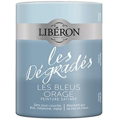 Libéron Peinture décorative, Les dégradés, Les Bleus Orage, 600 ML - Publicité Libéron Peinture décorative, Les dégradés, Les Bleus Orage, 600 ML - Publicité
