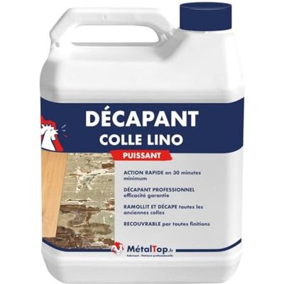 Metaltop Decapant Colle Lino 5 L Efficace sur colles tenaces lino, PVC et vinyle, spécial sols béton et carrelage. Publicité Metaltop Decapant Colle Lino 5 L Efficace sur colles tenaces lino, PVC et vinyle, spécial sols béton et carrelage. Publicité