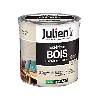 JULIEN - Peinture bois solvant - Blanc perlé - 2.5L - Peinture - Publicité JULIEN - Peinture bois solvant - Blanc perlé - 2.5L - Peinture - Publicité