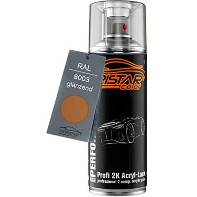 TRISTARcolor RAL 8003 Lehmbraun brillant Bombe de peinture acrylique 2K aérosol peinture à vaporiser peinture à pulvériser 400 ml séchage rapide - Publicité TRISTARcolor RAL 8003 Lehmbraun brillant Bombe de peinture acrylique 2K aérosol peinture à vaporiser peinture à pulvériser 400 ml séchage rapide - Publicité