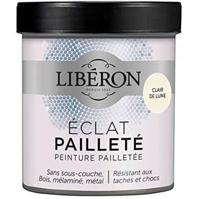 Libéron Peinture décorative L'éclat Pailleté, Clair de Lune, 500 ML - Publicité Libéron Peinture décorative L'éclat Pailleté, Clair de Lune, 500 ML - Publicité