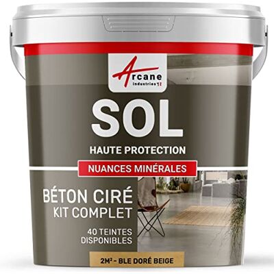 Kit de Microciment pour Sols Beige - Haute Résistance - Arcane Industries - Publicité Kit de Microciment pour Sols Beige - Haute Résistance - Arcane Industries - Publicité