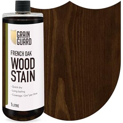GRAIN GUARD Teinture pour bois Chêne Français 1 litre À base d'eau et à faible odeur Écologique et non toxique Teinture pour bois d'intérieur Application facile Séchage rapide - Publicité GRAIN GUARD Teinture pour bois Chêne Français 1 litre À base d'eau et à faible odeur Écologique et non toxique Teinture pour bois d'intérieur Application facile Séchage rapide - Publicité
