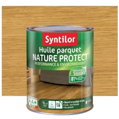Syntilor Huile Parquet Nature Protect® Incolore Mat 2,5L - Publicité Syntilor Huile Parquet Nature Protect® Incolore Mat 2,5L - Publicité