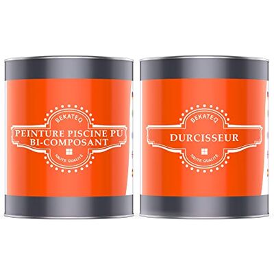 BEKATEQ LS-405 Peinture piscine 2K PUR 0,75kg Bleu clair I Peinture brillante pour piscines en fibre de verre, PRV, polyester, béton, fer & acier I Peinture polyuréthane pour l'intérieur & l'extérieur - Publicité BEKATEQ LS-405 Peinture piscine 2K PUR 0,75kg Bleu clair I Peinture brillante pour piscines en fibre de verre, PRV, polyester, béton, fer & acier I Peinture polyuréthane pour l'intérieur & l'extérieur - Publicité