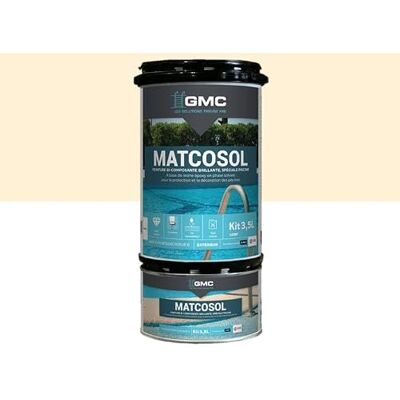comus GMC MATCOSOL PISCINE SABLE 3,5L Peinture piscine grande résistance au chlore - Publicité comus GMC MATCOSOL PISCINE SABLE 3,5L Peinture piscine grande résistance au chlore - Publicité