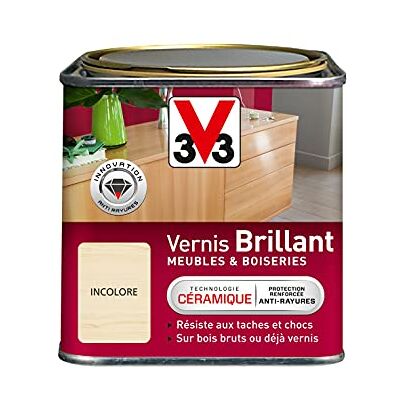 V33 Vernis Incolore Brillant 0,5L - Vernis - Publicité V33 Vernis Incolore Brillant 0,5L - Vernis - Publicité