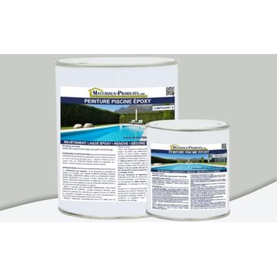 MATPRO Peinture Piscine Epoxy Sans Solvant Très Haute Adhérence sur Béton, Ciment, Enduit Application Travaux Neufs/Réparation Gris Clair 1Kg - Publicité MATPRO Peinture Piscine Epoxy Sans Solvant Très Haute Adhérence sur Béton, Ciment, Enduit Application Travaux Neufs/Réparation Gris Clair 1Kg - Publicité