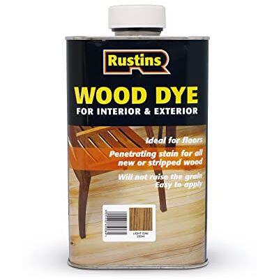 Rustins Rustin's Teinture chêne clair pour bois et sols intérieurs et extérieurs – 24m²/L 250ml - Publicité Rustins Rustin's Teinture chêne clair pour bois et sols intérieurs et extérieurs – 24m²/L 250ml - Publicité