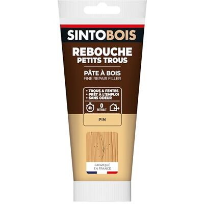 SINTO - 250G Pine - Bois de pin - Remplit petits trous - Wood filler - Publicité SINTO - 250G Pine - Bois de pin - Remplit petits trous - Wood filler - Publicité