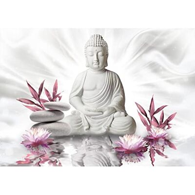 ART Papier peint intissé Mural fleurs Bouddha Zen Moderne Toison Salon Chambre à Coucherr Salle Tableaux Muraux Tapisserie Photo Rose blanc 9289010a - Publicité ART Papier peint intissé Mural fleurs Bouddha Zen Moderne Toison Salon Chambre à Coucherr Salle Tableaux Muraux Tapisserie Photo Rose blanc 9289010a - Publicité