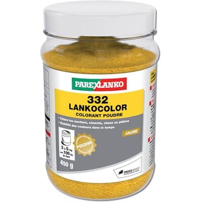 Parexlanko Colorant en poudre 332 LankoColor Jaune Pour mortier et béton, ciment, chaux ou plâtre Tenue longue durée 450g - Publicité Parexlanko Colorant en poudre 332 LankoColor Jaune Pour mortier et béton, ciment, chaux ou plâtre Tenue longue durée 450g - Publicité