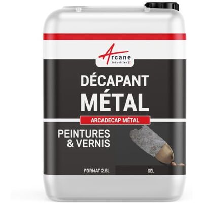ARCANE INDUSTRIES Décapant peinture pour métal Produit de décapage, métal et fer : Arcadecap metal 2.5 L - Publicité ARCANE INDUSTRIES Décapant peinture pour métal Produit de décapage, métal et fer : Arcadecap metal 2.5 L - Publicité