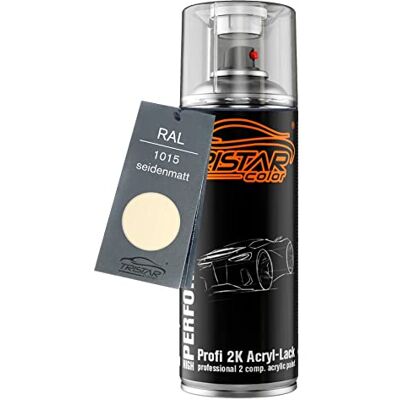 TRISTARcolor RAL 1015 Hellelfenbein mat satiné Bombe de peinture acrylique 2K aérosol peinture à vaporiser peinture à pulvériser 400 ml séchage rapide - Publicité TRISTARcolor RAL 1015 Hellelfenbein mat satiné Bombe de peinture acrylique 2K aérosol peinture à vaporiser peinture à pulvériser 400 ml séchage rapide - Publicité