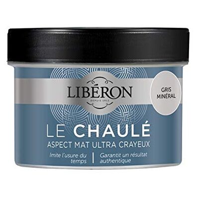 Libéron Peinture décorative, Le chaulé, Gris minéral, 250 ML - Publicité Libéron Peinture décorative, Le chaulé, Gris minéral, 250 ML - Publicité