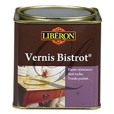 Libéron Vernis bistrot Vernis bois Meubles Boiseries Objets Très haute qualité Anti-taches Anti-chocs et rayures Tendu bon Chêne clair Satin 0,5L - Publicité Libéron Vernis bistrot Vernis bois Meubles Boiseries Objets Très haute qualité Anti-taches Anti-chocs et rayures Tendu bon Chêne clair Satin 0,5L - Publicité
