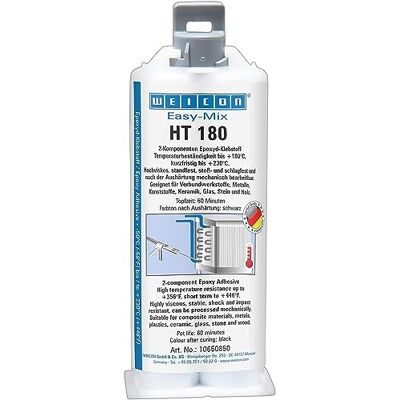 WEICON Easy-Mix HT 180 colle résine époxy verre, pierre, bois, plastique 50 ml - Publicité WEICON Easy-Mix HT 180 colle résine époxy verre, pierre, bois, plastique 50 ml - Publicité
