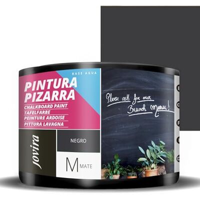 Jovira Pinturas - PinturaPizarras - Noir - 0,375 L - Paint - Publicité Jovira Pinturas - PinturaPizarras - Noir - 0,375 L - Paint - Publicité