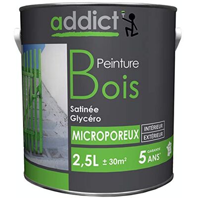 ADDICT PEINTURE BOIS 2.5 L gris anthracite - Publicité ADDICT PEINTURE BOIS 2.5 L gris anthracite - Publicité