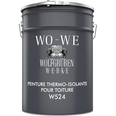 WO-WE Peinture d'isolation toiture W524 Revetement Thermo pour toit, tuile Protection intempéries Terre cuite 10L - Publicité WO-WE Peinture d'isolation toiture W524 Revetement Thermo pour toit, tuile Protection intempéries Terre cuite 10L - Publicité