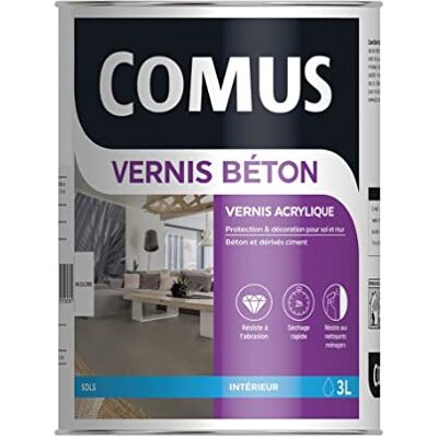 comus Vernis Beton 3L Vernis Polyuréthane Acrylique pour les Sols et Murs en Béton ou Dérivés Ciment - Publicité comus Vernis Beton 3L Vernis Polyuréthane Acrylique pour les Sols et Murs en Béton ou Dérivés Ciment - Publicité