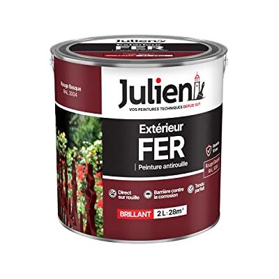 Peinture Métal Rouge Résistante à la Rouille - 2L - 10 Ans - Julien - Publicité Peinture Métal Rouge Résistante à la Rouille - 2L - 10 Ans - Julien - Publicité