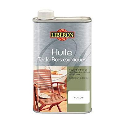 Libéron Huile teck bois exotiques intérieur/extérieur, Incolore, 0,5L - Publicité Libéron Huile teck bois exotiques intérieur/extérieur, Incolore, 0,5L - Publicité