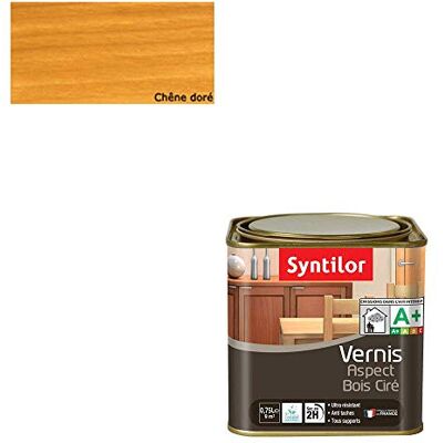 Syntilor Vernis Aspect Bois Chêne Doré Ciré 0,75L - Publicité Syntilor Vernis Aspect Bois Chêne Doré Ciré 0,75L - Publicité
