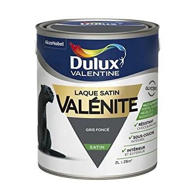 Dulux Valentine - Valénite Satin Gris Foncé - Gris Foncé - Satin - Paint - Publicité Dulux Valentine - Valénite Satin Gris Foncé - Gris Foncé - Satin - Paint - Publicité